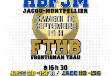 Affiche HBFJM - FTHB 10 septembre 2016