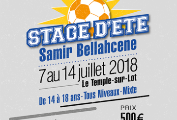 Affiche Stage d'été Samir Bellahcene JACCHB juillet 2018