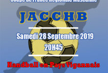 Match Coupe de France Régionale Masculine le 28 Septembre 2019 : JACCHB - Pays Vigannais