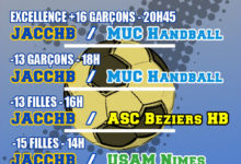 Match Excellence +16 Masculin le 16 Novembre 2019 : JACCHB - MUC HB