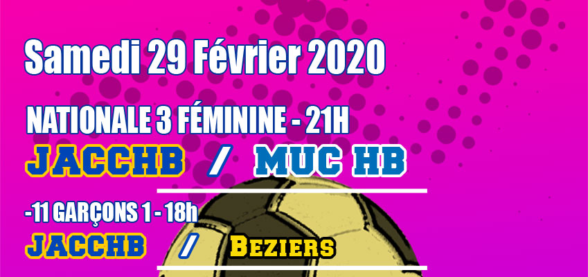 Match Nationale 3 Féminine : JACCHB - MUC