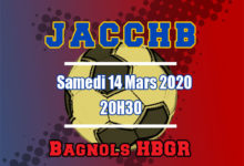Match Excellence +16 Masculin le 14/03/2020 : JACCHB - Bagnols