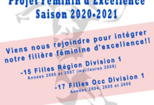 Affiche Projet Handball Féminin d'Excellence Saison 2020-2021